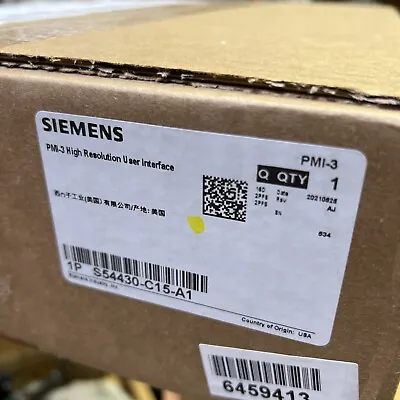 Buy NEW Siemens PMI-3 Person Machine Interface FACTORY SEALED BOX FIRE ALARM • 1,350$