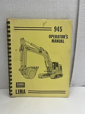 Buy CE Clark Equipment Lima 945 Operator Manual Trackhoe Loader 144 Pgs • 149.95$
