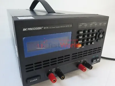 Buy BK Precision 9174 Two Channel Power Supply 0-35V, 3A / 35-70V, 1.5A OVC/OVP • 1,495$