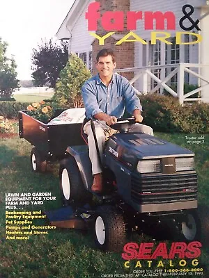 Buy Sears 1993 Craftsman Farm Catalog Color Lawn Garden Tractor Tools Tiller Chainaw • 139.95$
