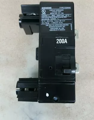 Buy SIEMENS EQ8695 Circuit Breaker MBK200A 200 Amp 2 Pole 120/240V • 99.99$