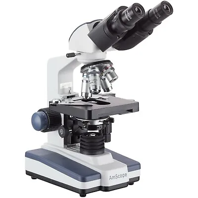 Buy AmScope B120C 40X-2500X LED Lab Binocular Compound Microscope + 4 Camera Options • 249.99$
