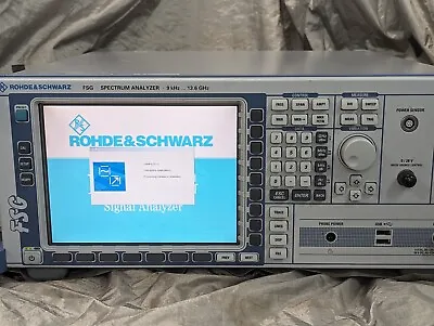 Buy Rohde & Schwarz FSG13 Spectrum Analyzer 9kHz-13.6GHz W/ Opts GSM/EDGE WCDMA LTE • 4,500$