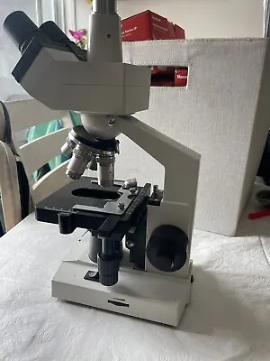 Buy OMAX 40X-2500X Lab Binocular Compound LED Biological Microscope Mechanical Stage • 85$