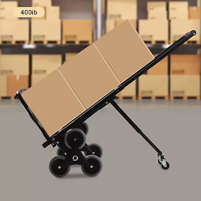 Buy Foldable Dolly Cart Stair Climbing Hand Truck W/ Telescoping Handle & 10 Wheel • 73.50$