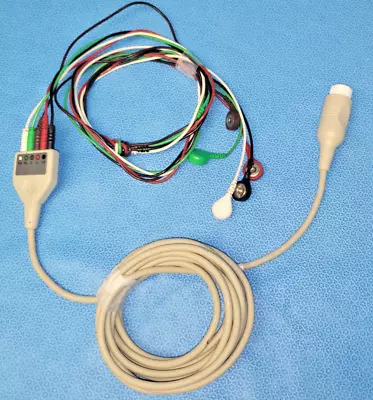 Buy Physio-Control Lifepak 12 ECG Cable 5 Lead Snap CB-71585R • 10$