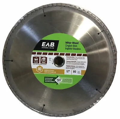 Buy Exchange-A-Blade 1018432 12” 80 Tooth Industrial Grade Blade For Radial Arm Saws • 89.99$