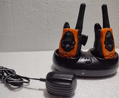 Buy Motorola Two Way Radios Talk About T4900 Double Pack Orange Black Handheld • 24.49$