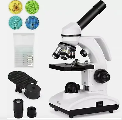 Buy Telmu XSP-75 White Black Dual Illumination Handheld Biological Microscope • 32.99$