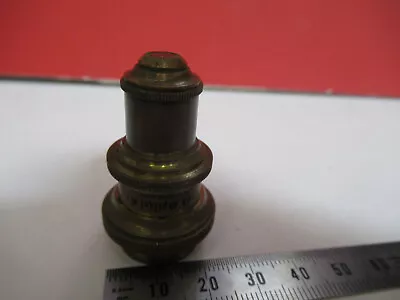 Buy For Parts Brass Objective Antique Bausch Lomb Microscope As Pictured 81-b-25 • 59$