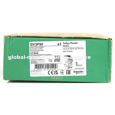 Buy Schneider Electric GV3P50 TeSys GV3 Circuit Breaker Thermalmagnetic 37-50A NEW • 142.90$
