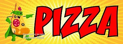 Buy New Listing Pizza DECAL Food Truck Vinyl Concession Sticker Superhero Menu • 16.99$