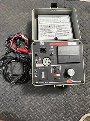 Buy AVO BIDDLE INSTRUMENTS 230415 AC Portable HIGH POT TESTER WITH PROBES • 800$