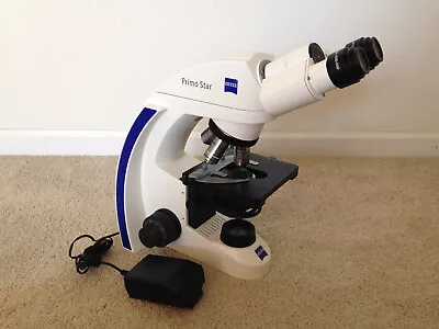Buy Zeiss Primo Star Binocular Microscope With / 4X / 10X / 40X / 100X Objectives • 495$