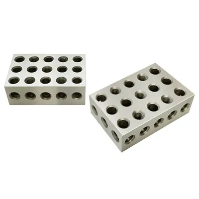 Buy 2-4-6 Blocks 23 Holes Matched Pair Ultra Precision 0.0003  For Milling Machine • 76.99$