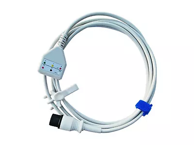 Buy EKG ECG Trunk Cable 3 Lead For Patient Monitors 6 Pin AHA WARRANTY Reusable 7ft • 48.23$