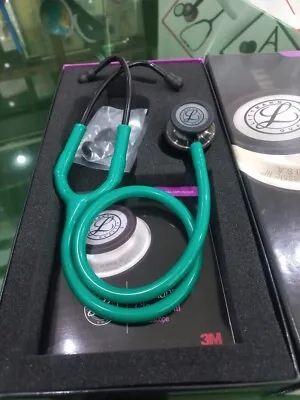 Buy 3M Littmann Classic III Monitoring Stethoscope Green Tube Black Finish 5875 • 118$