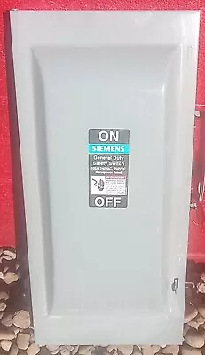 Buy Siemens GF323N 100Amp 240Vac Fusible Disconnect  Safety Switch Used • 175$