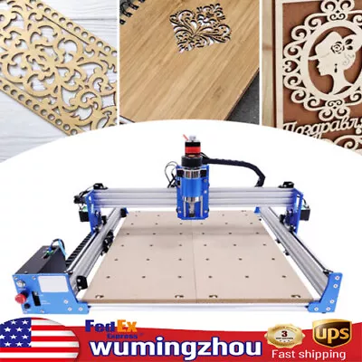 Buy Industrial 3-Axis 4040 Wood Carving Milling CNC Router Engraver Cutting Machine • 413.96$