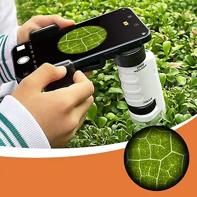 Buy Kids Pocket Microscope 60X-120X Handheld Magnification Lens With LED Lighted US • 8.88$