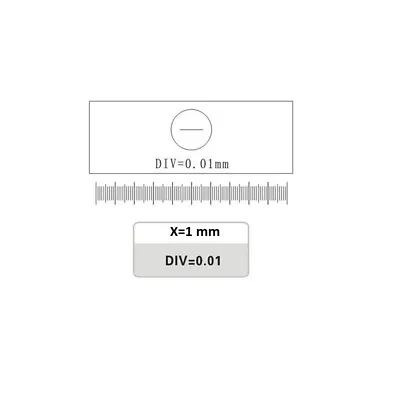 Buy DIV 0.01 Mm Microscope Stage Micrometer Glass Slide Measuring Calibration Ruler  • 7.59$