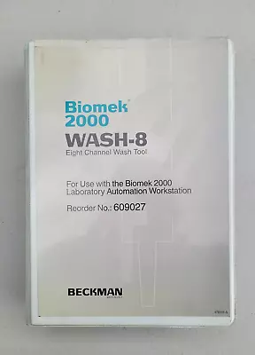 Buy NOS Beckman Coulter Biomek 2000 Wash-8 Eight Channel Wash Tool 609027 W/ Case • 400$