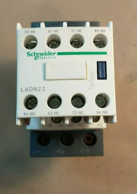 Buy Schneider Electric LADN22 Aux Contact Block W/ LC1D25 120V Contactor & LAD4RCU  • 19.99$