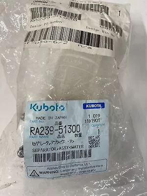 Buy Kubota Fuel/Water Separator RA239-51300 OEM! Brand New In Package Free Shipping! • 150$