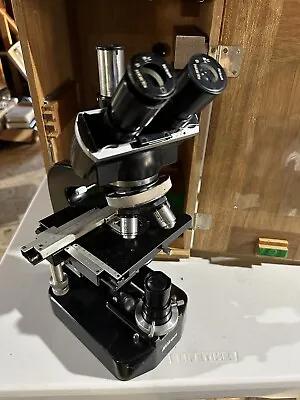 Buy Vintage Nikon Microscope With Wooden Case • 400$