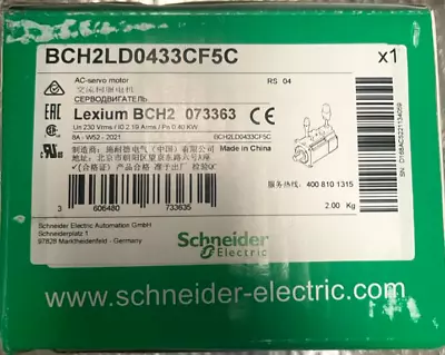 Buy Schneider Electric BCH2LD0433CF5C AC Servo Motor 400W Lexium 28 BCH2 • 530.12$