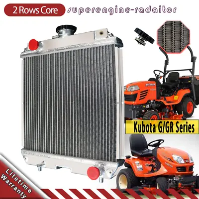 Buy 2-Row Radiator For Kubota GR T TG Lawn Tractors GR2100 Z Series Zero Turn Mowers • 209$