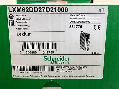 Buy NEW Schneider Servo Driver LXM62DD27D21000 Motion Controller Spot Sales #XG2 • 2,590$