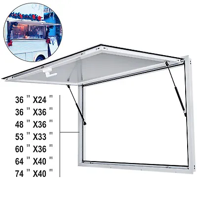 Buy Concession Stand Trailer Serving Window Awning Food Truck Service Door 7 Sizes • 244.99$