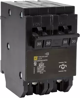 Buy Square D - HOMT230230CP Tandem Quad Circuit Breaker, Black • 108.03$
