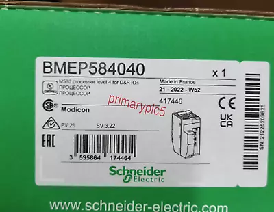 Buy NEW SCHNEIDER ELECTRIC Modicon M580 BMEP584040 • 4,666.90$