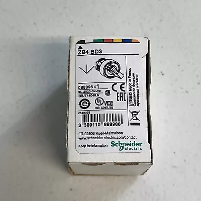 Buy New (Open Box) Schneider Electric ZB4BD3 Switch 3 Position • 15.99$