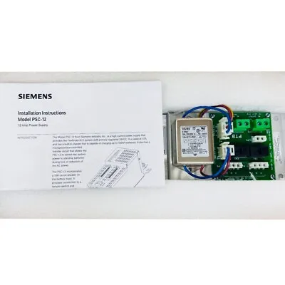 Buy Siemens PSC-12 Power Supply For FireFinder XLS Alarm System 12 Amp 500-033340 • 2,399.97$