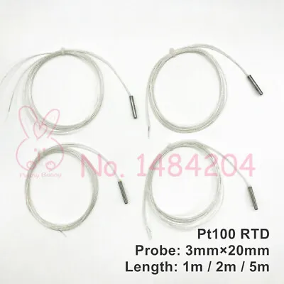 Buy Temperature Sensor 2 Wire Mini Rtd Probe 3mm * 20mm  -40~200 Degree Celsius... • 11.19$
