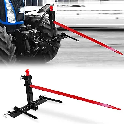 Buy 3 Point Hay Bale Spear Trailer Hitch Receiver Cat 1 Tractor With Gooseneck Ball • 269.99$