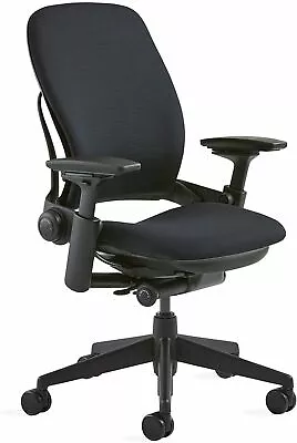Buy Steelcase Leap V2 Chair, Fully Loaded Black On Black  • 339.11$