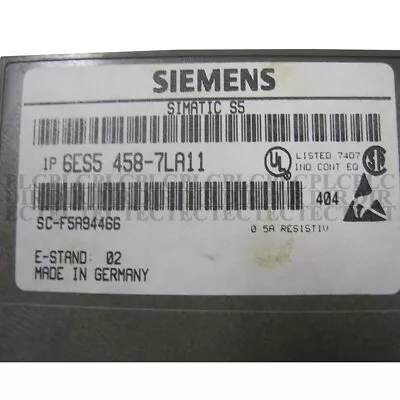 Buy NEW Siemens 6ES5 458-7LA11 Relay Output Module • 700.50$
