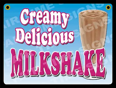 Buy MILKSHAKE SIGN - Concession Trailer, Stand, Dairy Bar 12  X 17  PVC • 24.99$