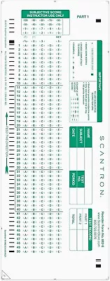 Buy SCANTRON Brand 882-E Answer Sheet 25 Sheets - 100 Questions • 9.99$