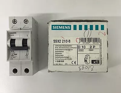 Buy Siemens 5SX2-210-8  2-Pole 10-Amp Circuit Breaker (CL380) • 24.98$