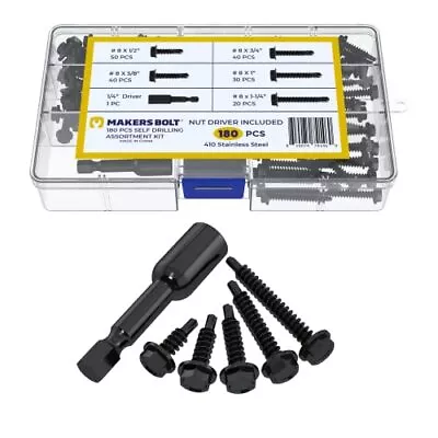 Buy Self Tapping Screws For Metal Assortment Pack • 27.83$