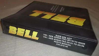 Buy Bell B40b 6x6 Articulated Dump Truck Parts Manual Book Catalog • 79.99$