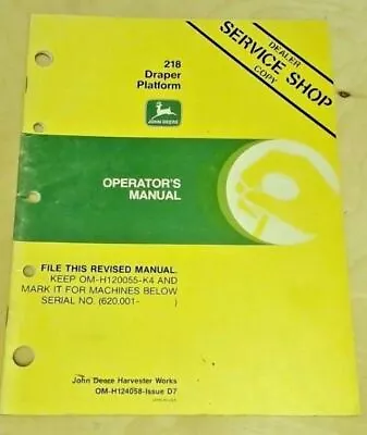 Buy John Deere 624 Walk-Behind Rotary Tiller Operator Manual OM-M70359 Issue A6    • 19.99$