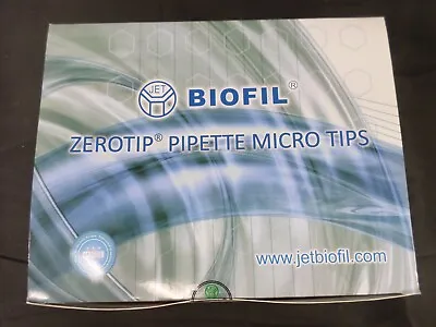 Buy JET BioFil 100µL Zerotip Natural Filter Sterile Pipette Micro Tips (960/Box) • 27.99$