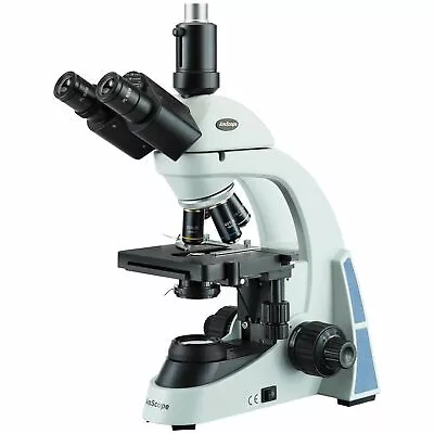 Buy AmScope 40X-1000X LED Trinocular Compound Lab Microscope W Photo/Video Port • 450.49$