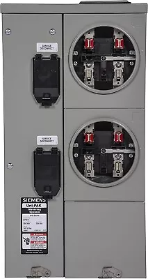 Buy ⚡ Siemens 2-Gang 200A 125 Amp RINGLESS BYPASS UNI-PAK WP2211RJB Meter Socket • 1,229$